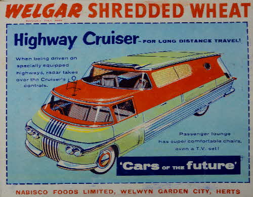 1957 Shredded Wheat Cars of the Future Highway Cruiser1