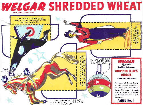 1955 Shredded Wheat Chipperfields Circus No 1 Ringmaster large