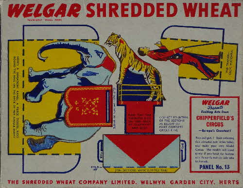 1955 Shredded Wheat Chipperfields Circus No 13