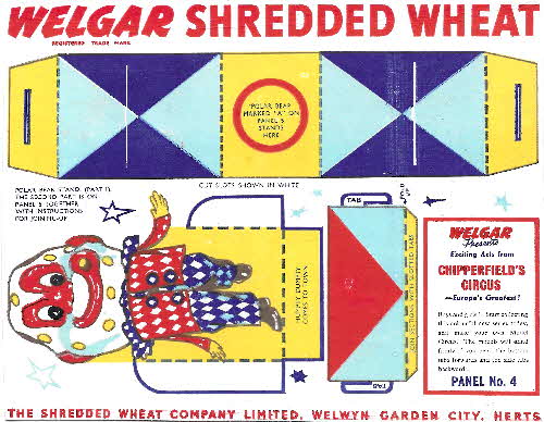 1955 Shredded Wheat Chipperfields Circus No 4 Humpty