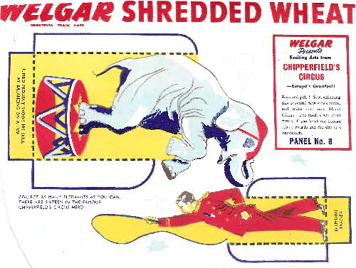 1955 Shredded Wheat Chipperfields Circus No 8 Elephant
