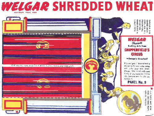 1955 Shredded Wheat Chipperfields Circus No 9 Curtains