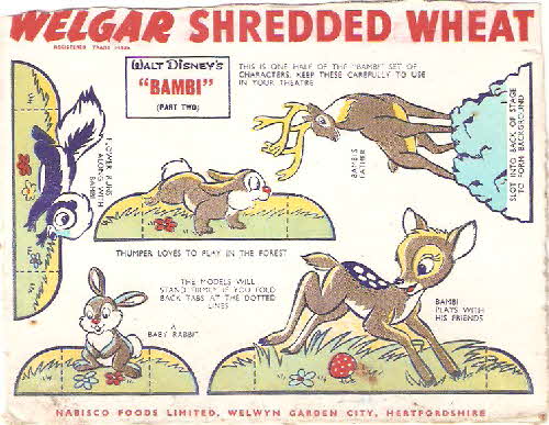 1956 Shredded Wheat Disney Model Theatre - Bambi