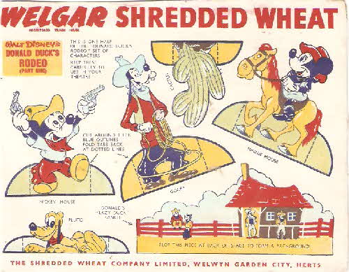 1956 Shredded Wheat Disney Model Theatre - Rodeo 1