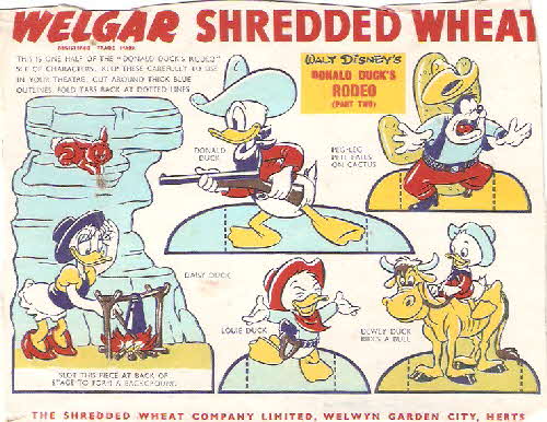 1956 Shredded Wheat Disney Model Theatre - Rodeo 2