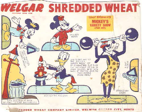 1956 Shredded Wheat Disney Model Theatre - circus
