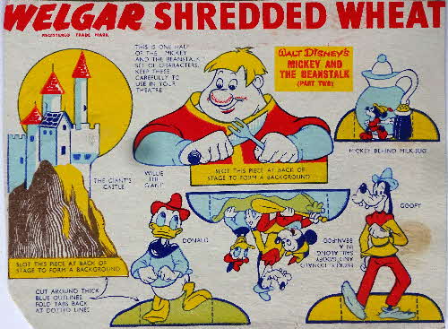 1956 Shredded Wheat Disney Model Theatre Beanstalk