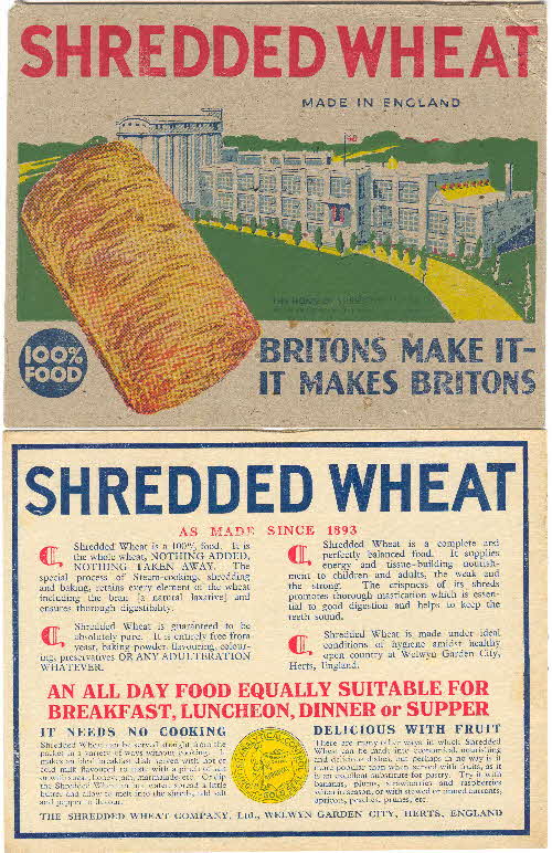 1950s Shredded Wheat divider cards 1