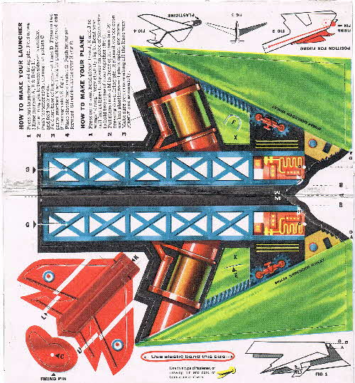 1958 Shredded Wheat Rocket Planes & Launchers (1)