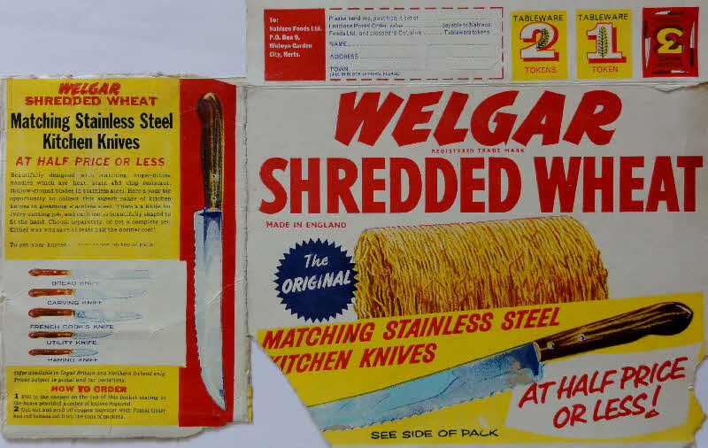 1960s Shredded Wheat Stainless Steel Kitchen Knife