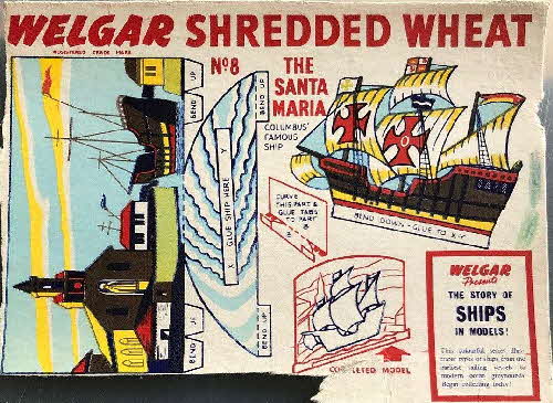 1955 Shredded Wheat The Story of Ships Santa Maria