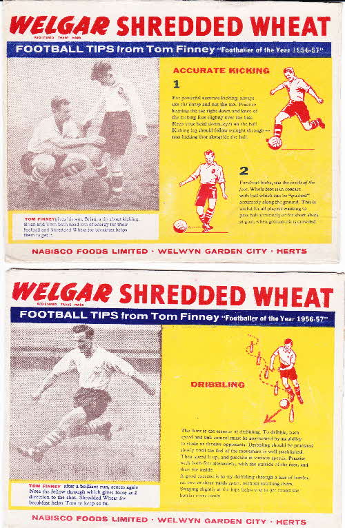1958 Shredded Wheat Football Tips by Tom Finney (1)