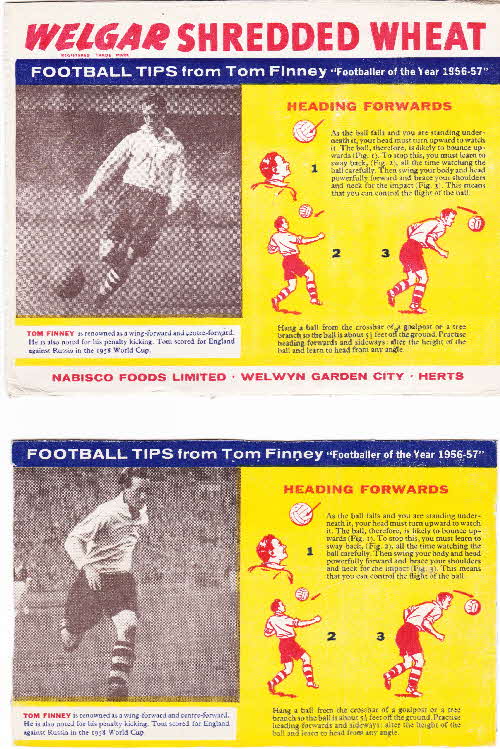 1958 Shredded Wheat Football Tips by Tom Finney (3)