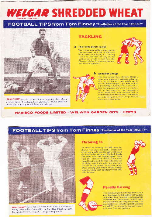 1958 Shredded Wheat Football Tips by Tom Finney (5)