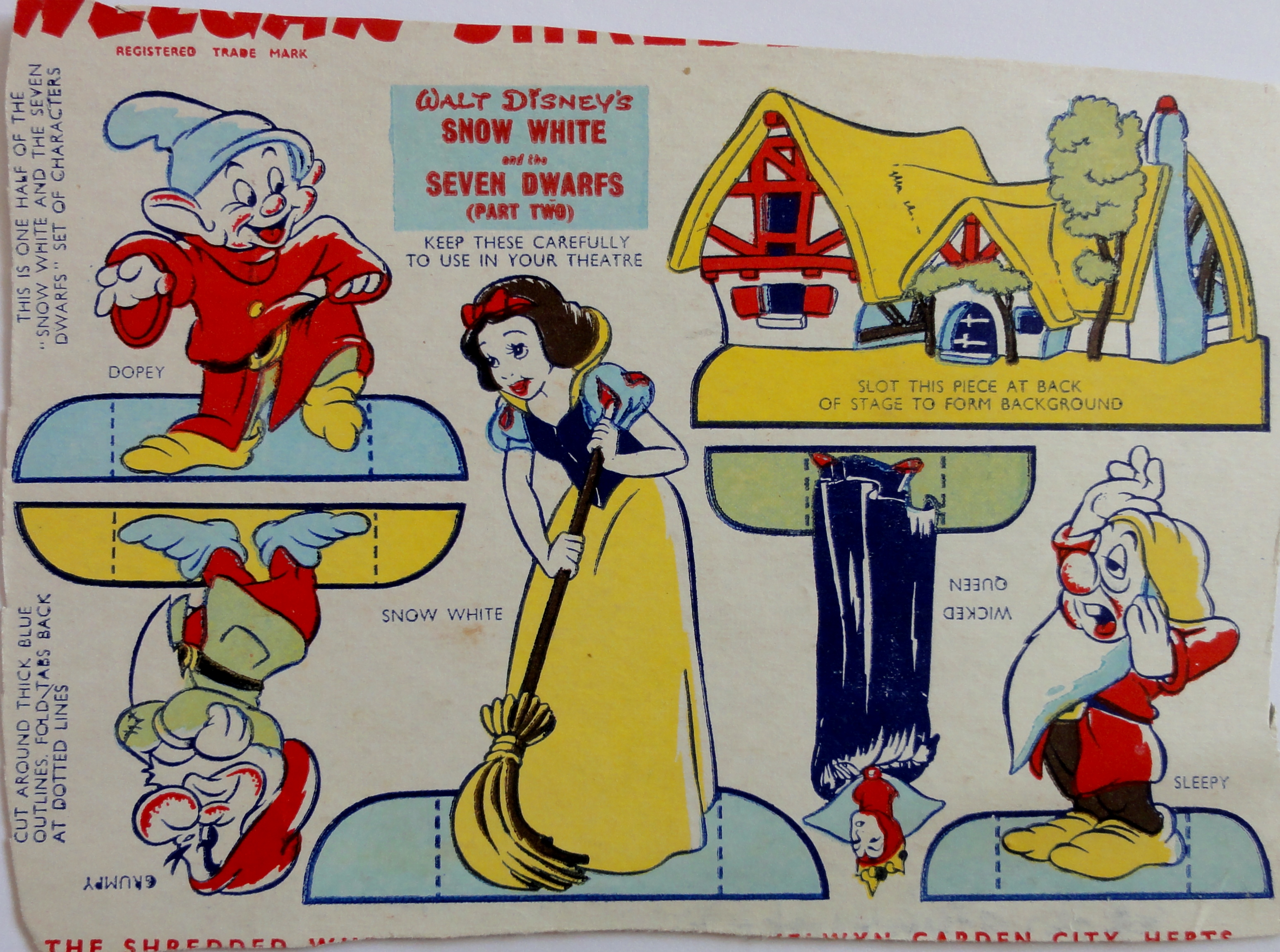 1956 Shredded Wheat Disney Theatre snow white1 small