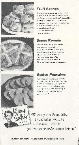 1960s Shredded Wheat Divider Card Mary Baker Scone mix (1)