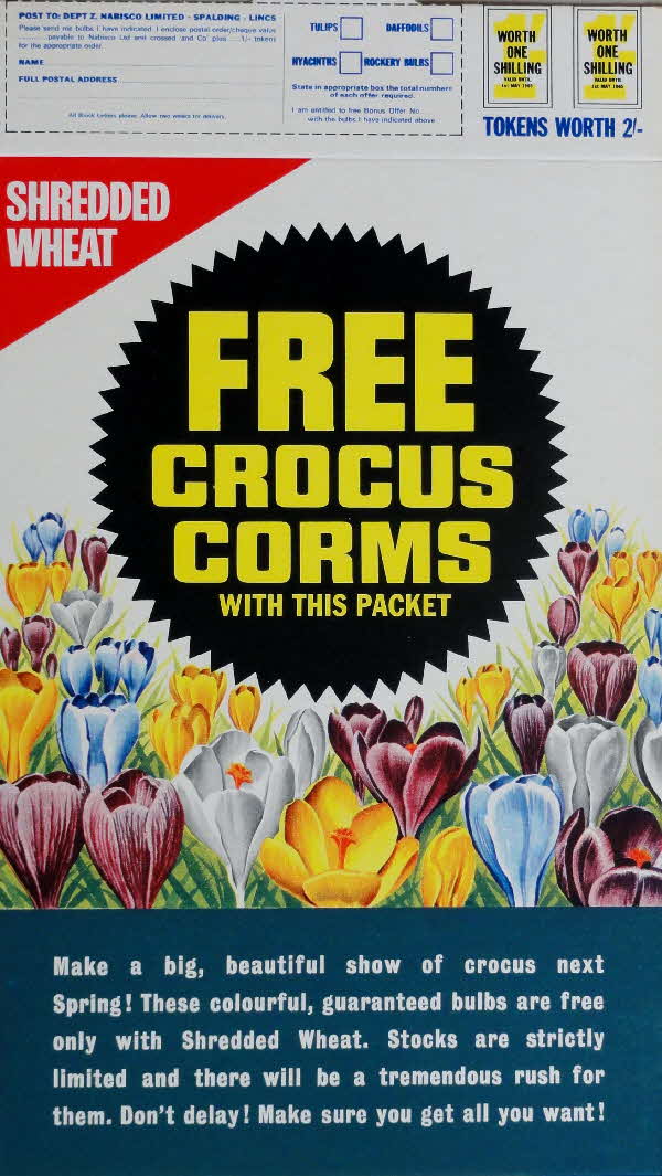1960s Shredded Wheat Free Crocus Corms & Fred Streeter Bulbs (1)