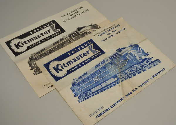 1962 Shredded Wheat Kitmaster Locomotive Models Deltic Nabisco overprint