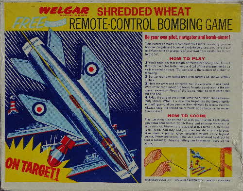 1961 Shredded Wheat Remote Control Bombing Game