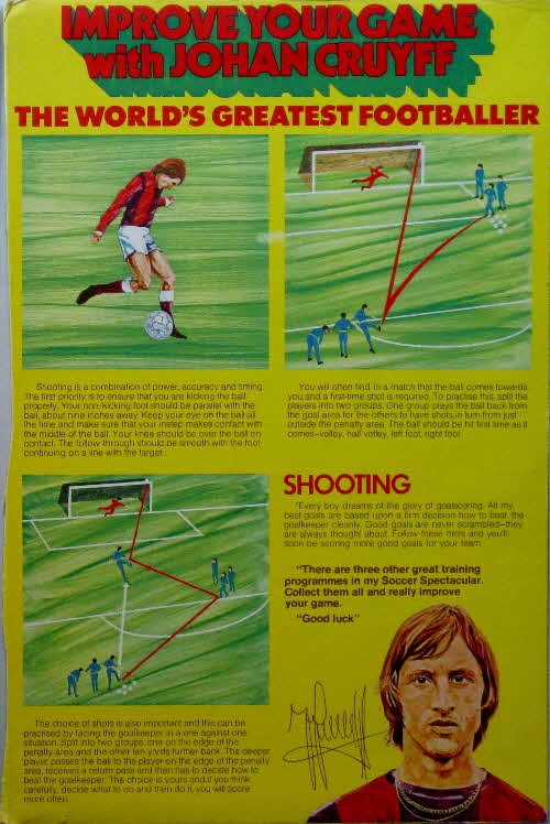 1974 Shredded Wheat Johan Cruyff Coaching Sticker