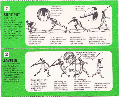1972 Shredded Wheat Olympic Action Shots back (2)