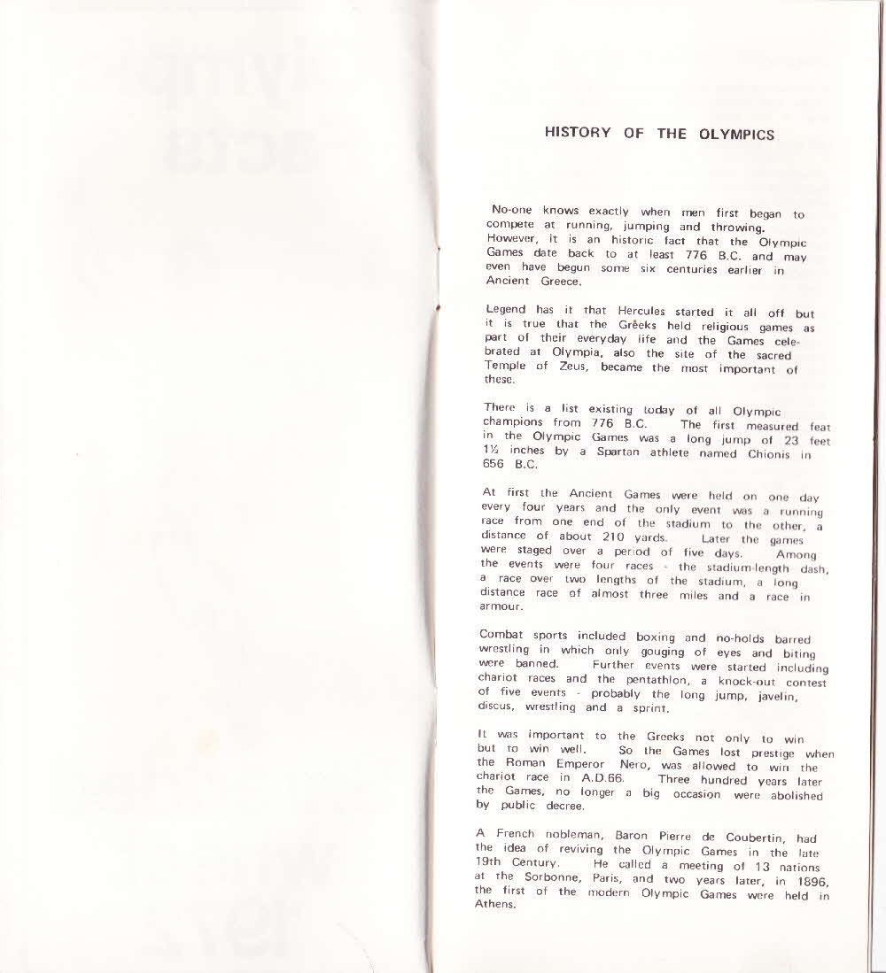 1972 Shredded Wheat Olympic booklet 2