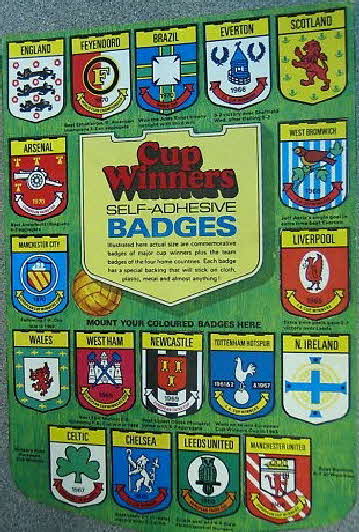 1971 Shredded Wheat Cup winner badges (betr)