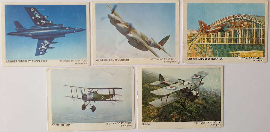 1970 Shredded Wheat Famous Planes Cards (3)