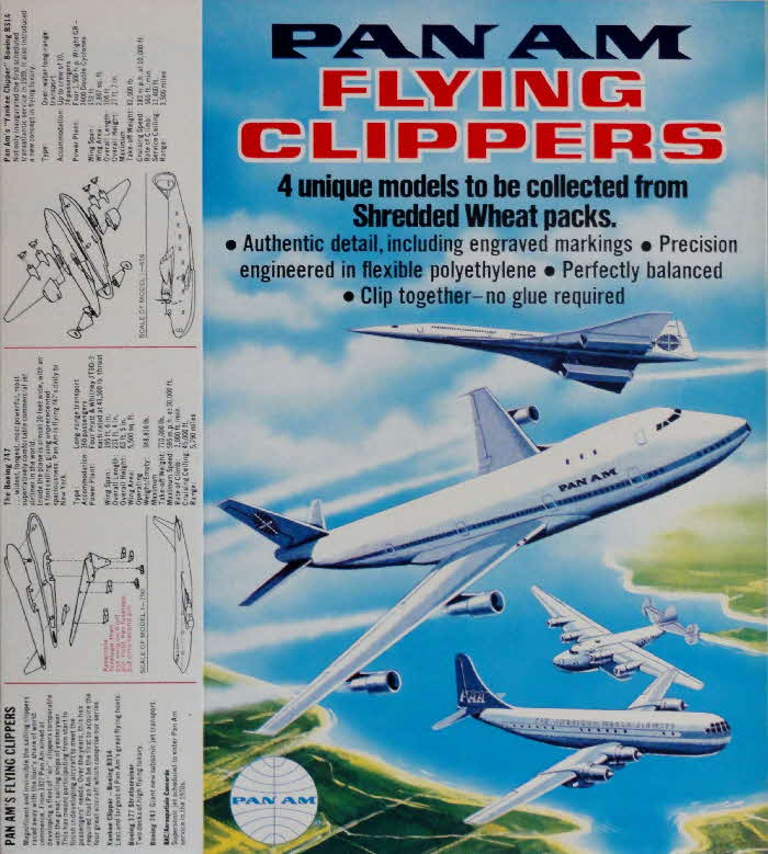 1971 Shredded Wheat Pan Am Flying Clippers Models (1)