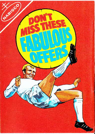 1970 Shredded Wheat Photographs, soccer cards and football bedspread leaflet (1)