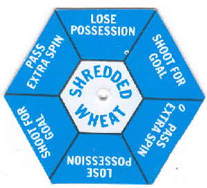 1975 Shredded Wheat Football spinner front