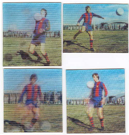 1974 Shredded Wheat Johan Cruyff Action cards