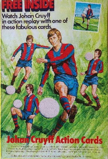 1975 Shredded Wheat Johan Cruyff Action Cards (4)