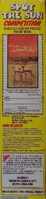 1978 Shredded Wheat Wildlife Stamps (3)