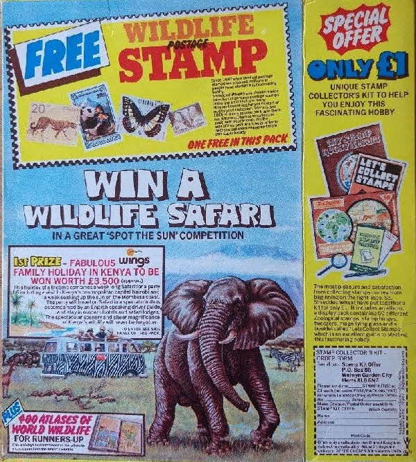 1978 Shredded Wheat Wildlife Stamps (4)