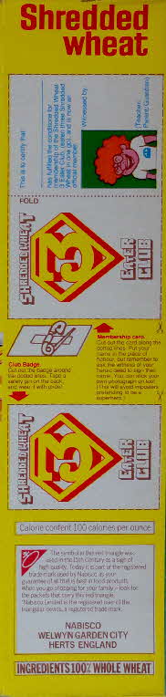 1981 Shredded Wheat Iron On Transfer & Club badge (3)