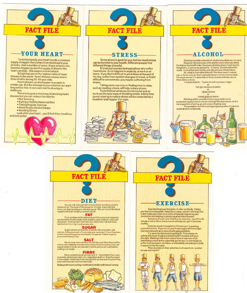 1989 Shredded Wheat Healthy Quiz Card