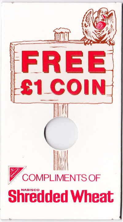 1987 Shredded Wheat Free 1 Coin