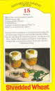 1986 Shredded Wheat Healthy Recipe cards 4 small