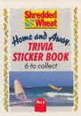 1989 Shredded Wheat Home & Away Trivia sticker book