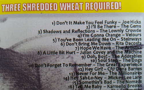 1993 Shredded Wheat Northen Sole CD (2)