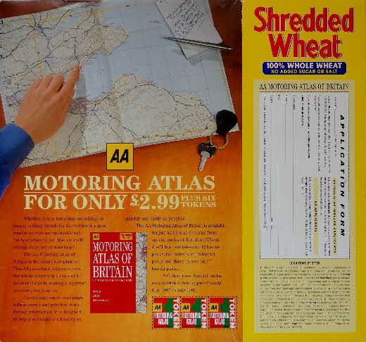 1995 Shredded Wheat AA Motoring Atlas of Britain (2)