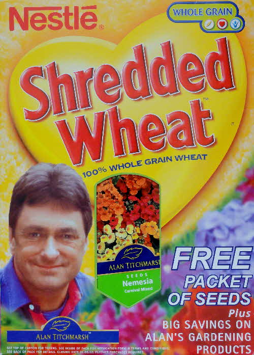 2001 Shredded Wheat Alan Titchmarsh Free Seeds front (4)