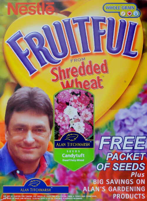 2001 Shredded Wheat Fruitful Alan Titchmarsh Free Seeds front (1)