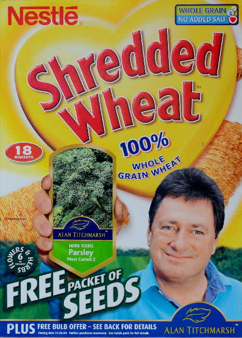 2003 Shredded Wheat Fruitful Alan Titmarsh Seeds  front