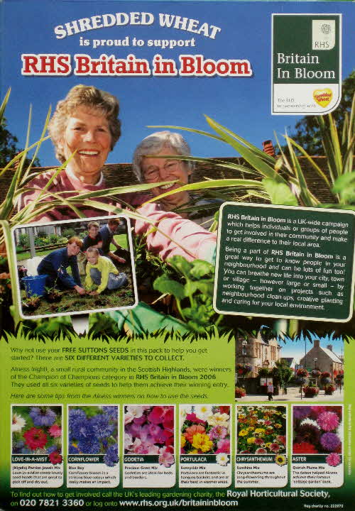 2007 Shredded Wheat RHS Britain in Bloom & Seeds (2)