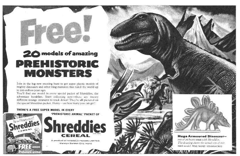 1958 Shreddies Phrehistoric Monsters