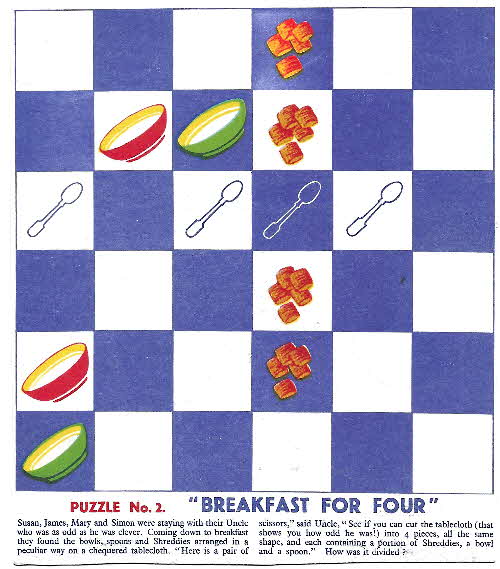 1950s Shreddies Puzzles No 3