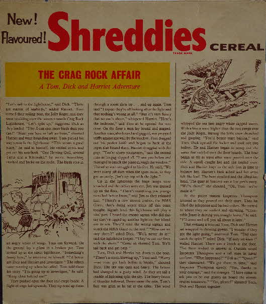 1950s Shreddies Tom Dick & Harriet adventure Crag Rock