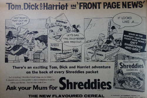 1957 Shreddies Tom Dick & Harriet Adventures1